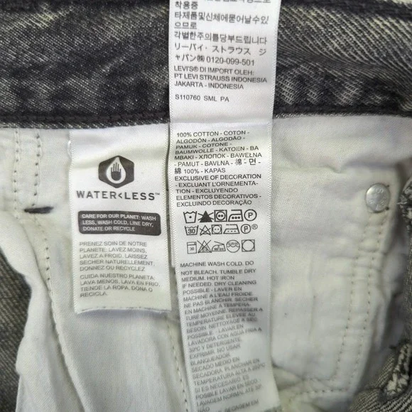 Levi's Premium Baggy Dad Jeans Women's Size 28 Gray Wash High Waist Denim - Picture 8 of 9